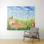 Grasillustration Wandteppich (Beispiel (Horizontal))