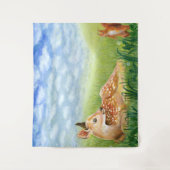 Grasillustration Wandteppich (Vorderseite)