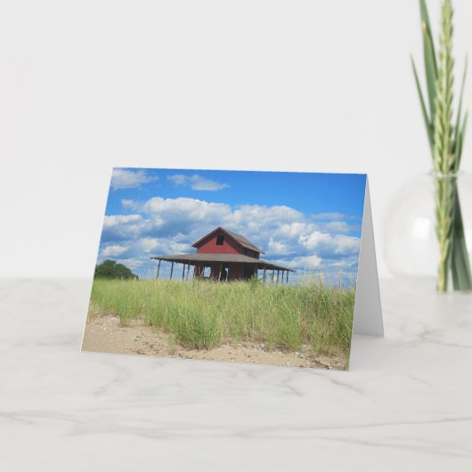 Grasinsel Notecard Karte (Vorderseite)