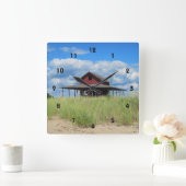 Grasinsel-Wall-Uhr Quadratische Wanduhr (Zuhause)