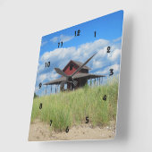 Grasinsel-Wall-Uhr Quadratische Wanduhr (Winkel)