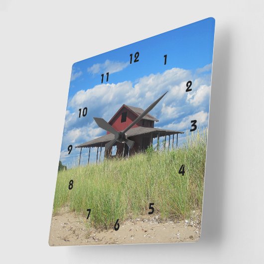 Grasinsel-Wall-Uhr Quadratische Wanduhr (Winkel)