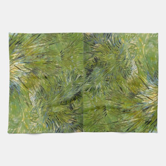 Grasklumpen von Vincent van Gogh Geschirrtuch (Horizontal)