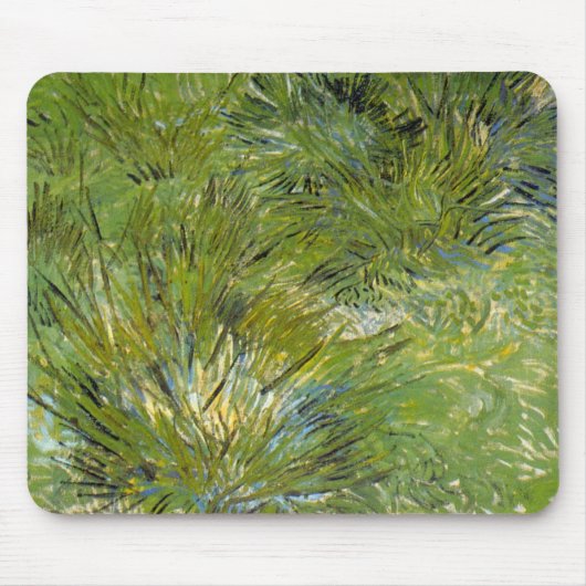 Grasklumpen von Vincent van Gogh Mousepad (Vorne)