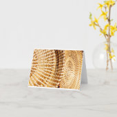 Graskörbe - unbedruckte Karte (Gelbe Blume)