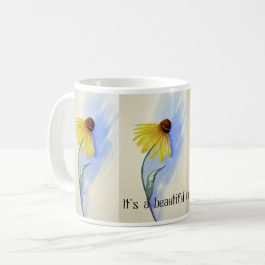 Grasland Coneflower Schale Kaffeetasse (Vorderseite Links)