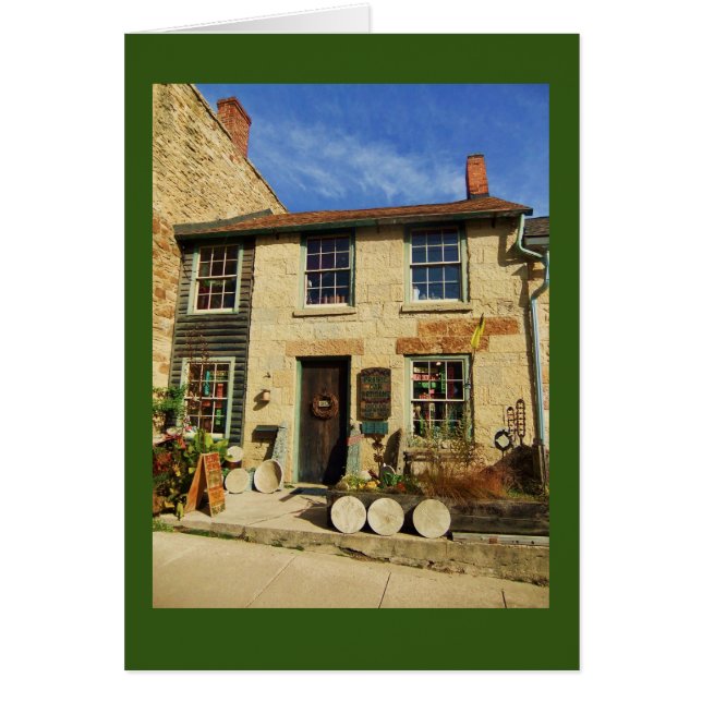 Grasland-Eiche Artican Fassade mit grüner Grenze (Vorne)