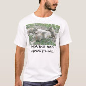 Grasland-HundeWrestling T-Shirt (Vorderseite)