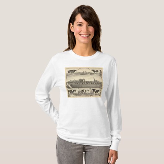Grasland-Rasen-Bauernhof, Nebraska T-Shirt (Vorne ganz)
