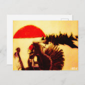 Grasland-Tänzer Postkarte (Vorne/Hinten)