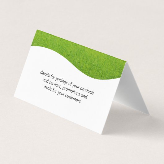 Graslandschaften | Gartenschneiden Visitenkarten (Rückseite)