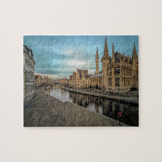 Graslei Belgium Sehenswürdigkeit Jigsaw Puzzle (Horizontal)