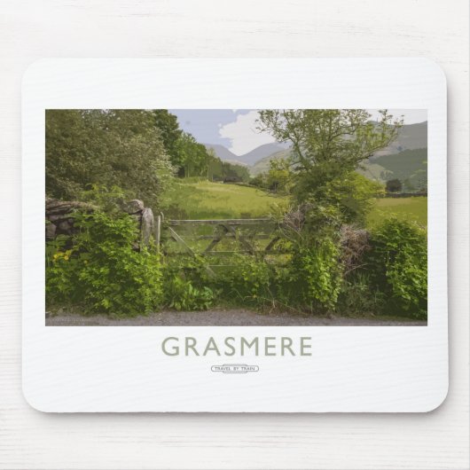 Grasmere-Bahnplakat Mousepad (Vorne)