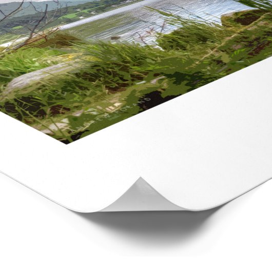 Grasmere Railposter Poster (Ecke)