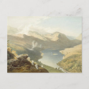 Grasmere von Langdale Fell, von "The English Lak Postkarte