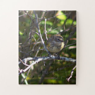 Grasmücken-Vogel-Foto-Puzzle Puzzle