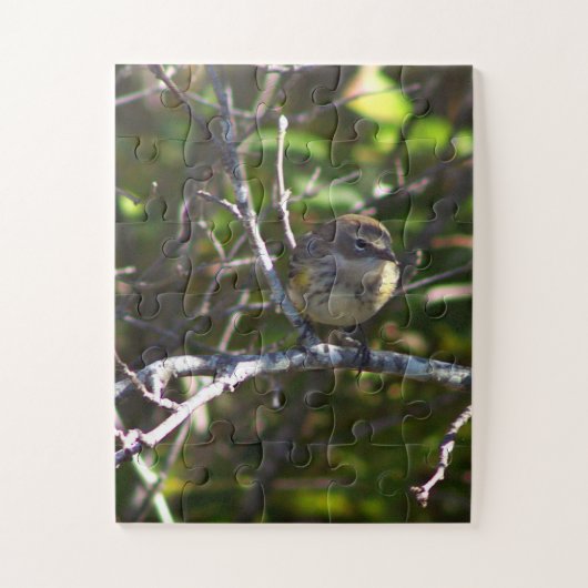 Grasmücken-Vogel-Foto-Puzzle Puzzle (Vertikal)