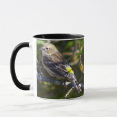Grasmücken-Vogel-Foto-Tasse Tasse (Links)