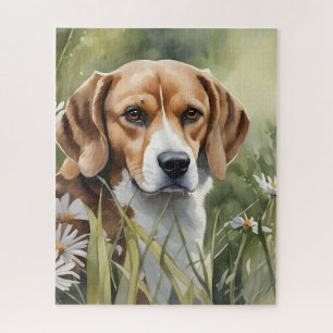 Grasporträt von Beagles Puzzle