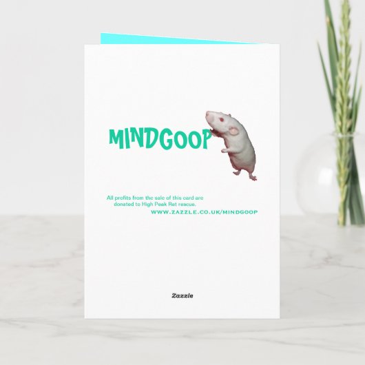 Grasratte Geburtskarte Karte (Rückseite)