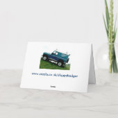 Grasrover-Grußkarte Karte (Rückseite)