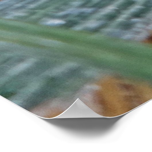 "Grass", Art Poster mit Walt Whitman Zitat (Ecke)