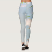 Grass Blue Sky Feldwiesen Natur Leggings (Rückseite)