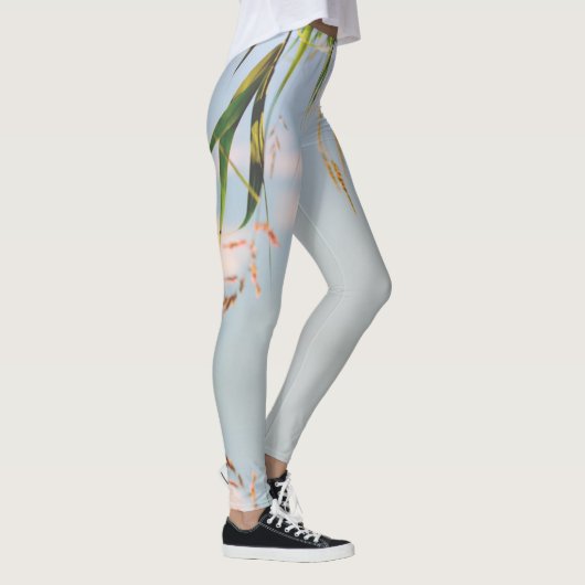 Grass Blue Sky Feldwiesen Natur Leggings (Rechts)