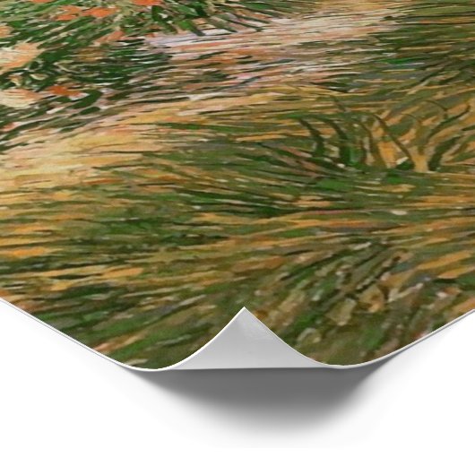 Grass & Butterflies (F460) Van Gogh Fine Art Poster (Ecke)