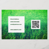 Grass cut lawn care flyer (Hinten)