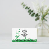 Grass Cutting Business Card Visitenkarte (Stehend Vorderseite)