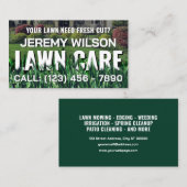Grass cutting inspired lawn care visitenkarte (Vorne/Hinten)