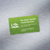 Grass | Gardener Cutting Lawn Magnetische Visitenkarte (Beispiel)