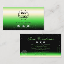 Grass Green Black Gradient Sparkle Juwelen Logo hi