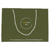 Grass Green Large Gift Bag Große Geschenktüte (Rückseite)