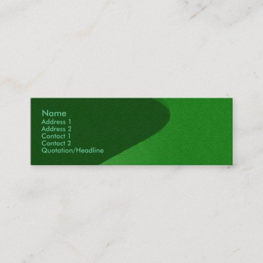 Grass Green Sandstone Visitenkarte (Vorderseite)