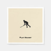 Grass Hockey Player Serviette (Vorderseite)