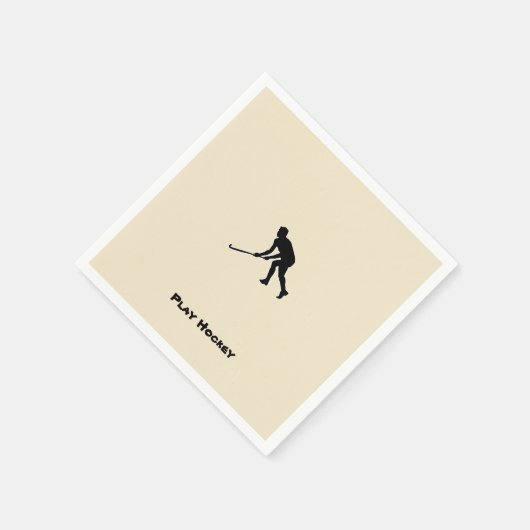 Grass Hockey Player Serviette (Ecke)