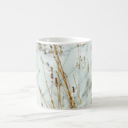 Grass in Snow Kaffeetasse (Mittel)