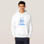 Grass Key Coast Nautical Segelschiff Hoodie (Vorne ganz)