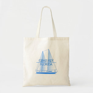 Grass Key Coast Nautical Segelschiff Tragetasche