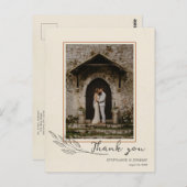 Grass Line Art Foto Vielen Dank Post Card Postkarte (Vorne/Hinten)