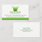 Grass-Logo-Visitenkarte für Rasenpflege Visitenkarte (Vorne/Hinten)