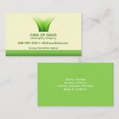 Grass-Logo-Visitenkarte für Rasenpflege Visitenkarte (Vorne/Hinten)