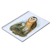 Grass Owl Notebook (80 Seiten B&W) Notizblock (Linke Seite)