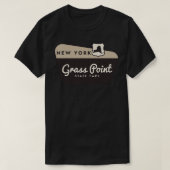 Grass Point Staat Park New York Welcome Sign T-Shirt (Design vorne)