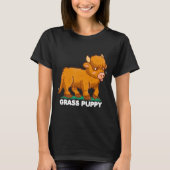 Grass Puppy-Alternative Animal Name Scottish Highl T-Shirt (Vorderseite)