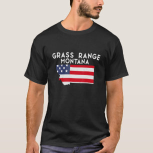 Grass Range Montana USA Staat Amerika Reisen Monta T-Shirt