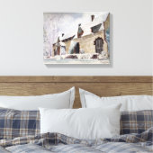 GRASS VALLEY, EMPIRE MINE HÜTTE, KALIFORNIEN LEINWANDDRUCK (Insitu (Schlafzimmer))