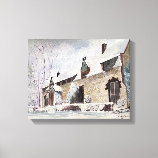 GRASS VALLEY, EMPIRE MINE HÜTTE, KALIFORNIEN LEINWANDDRUCK (Vorderseite)